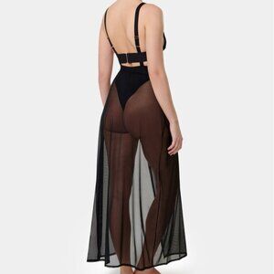 Bluebella Topaz Long Chemise  Black  Size US Small (6)